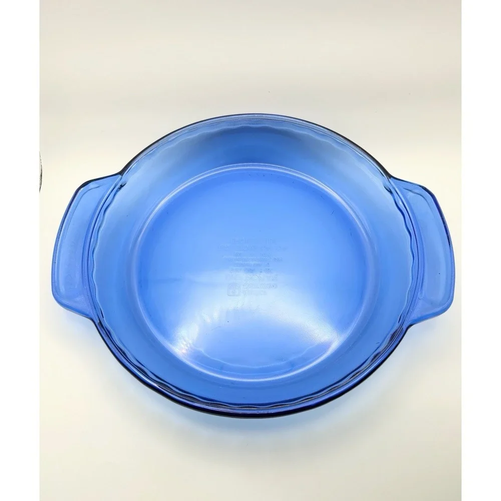 Anchor Hocking Ovenware Cobalt Blue Deep Pie Plate 9